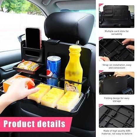 Car Travel Foldable Dining Food Tray Pack of 2
