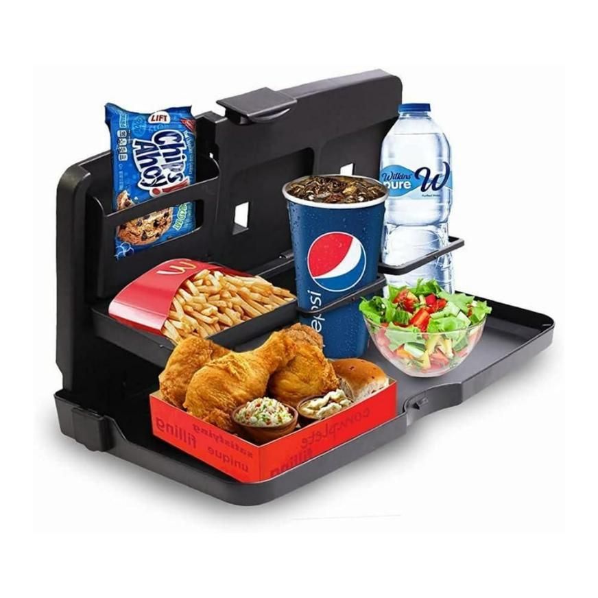 Car Travel Foldable Dining Food Tray Pack of 2